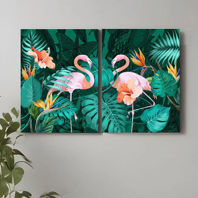Flamingo Spirit Wall Art - Set of Two media 4