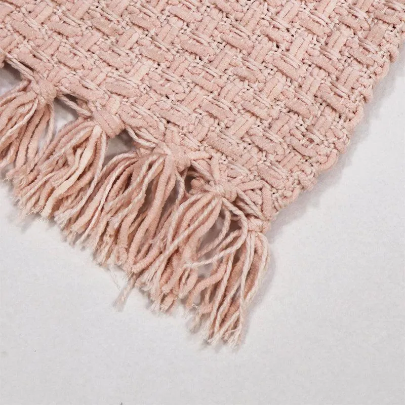 Cozy Loom Throw - Pink media 4