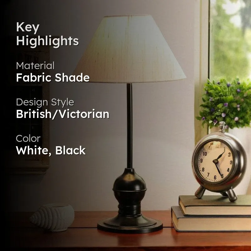 Igor Thana Fabric Table Lamp - White,Black media 2
