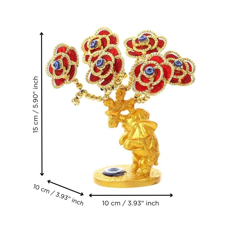 Sapphire Evil Eye Tree Resin Showpiece media 5