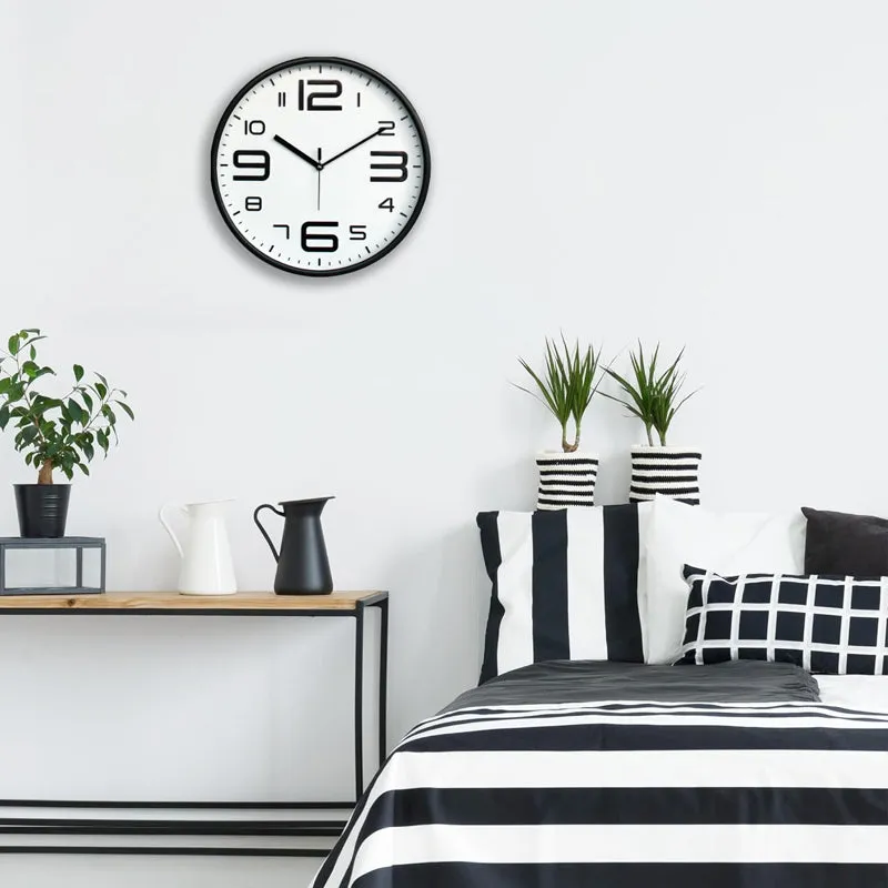 Cadence Analog Wall Clock - Black, White media 3