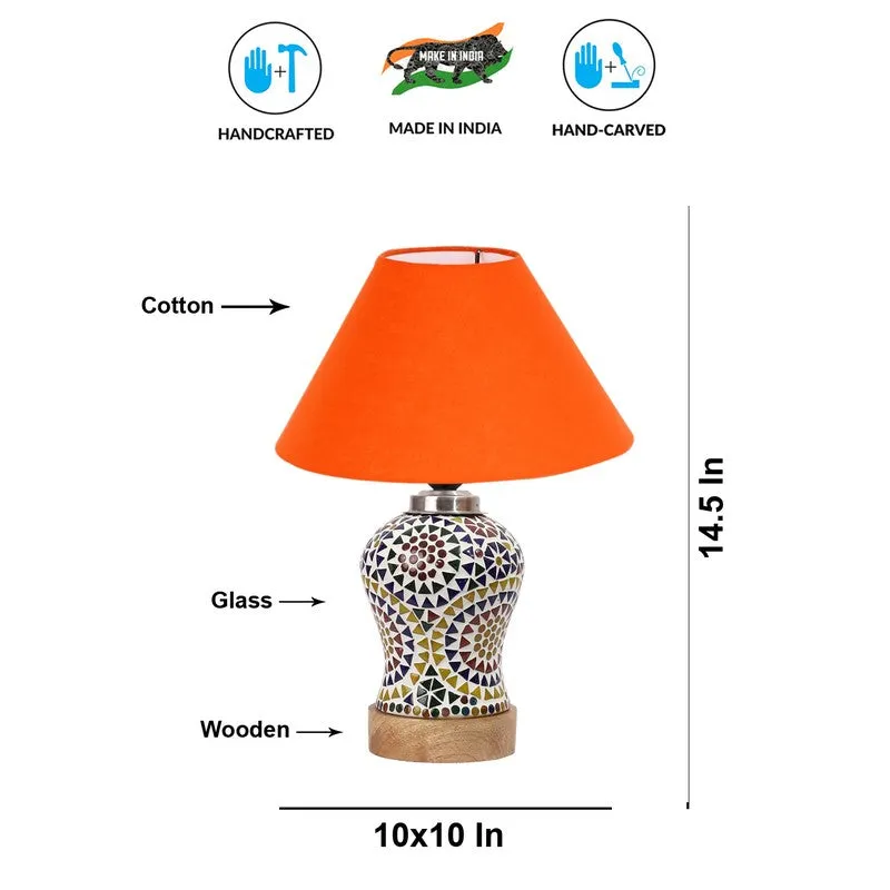 Ambexa Wooden Table Lamp - Multicolor media 9