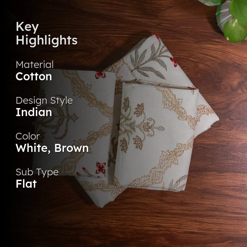 Costal Leaf Cotton Hand Towel - Sky Brown media 2