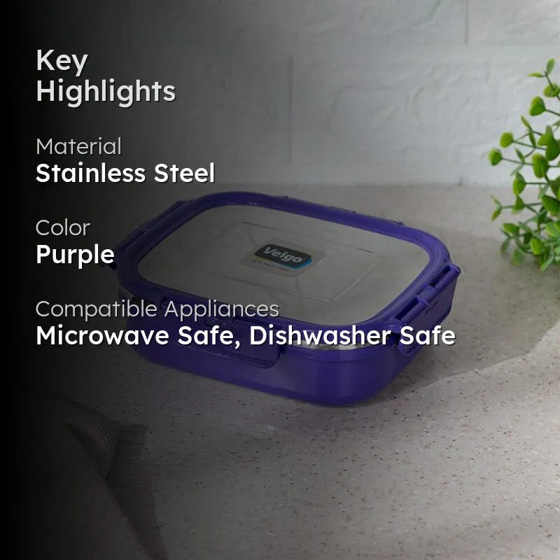 Vault Microwave Safe Lunch Box (Violet) - 575 mL media 2