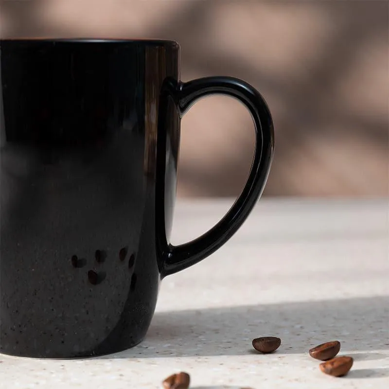 Yuvara Porcelain Coffee Mug (295 mL) - Black,Orange media 5
