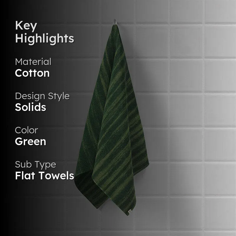 Sunscreen Terry Cotton Bath Towel - Green media 2