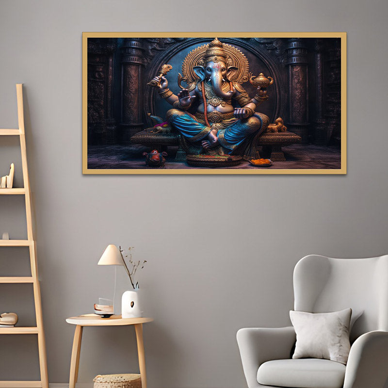 Lambodara Bless Wall Painting With Frame