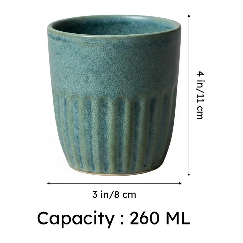 Artisan Earth Kulhad (Green) - Set Of Two media 6