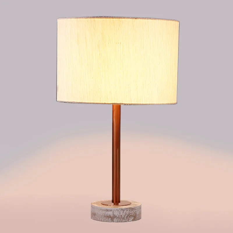 Cotin I Rodin Wooden Table Lamp - OffWhite,Copper,White media 5