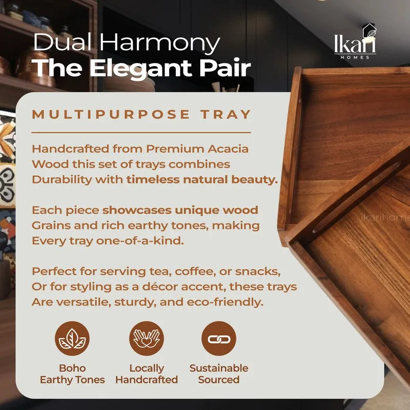 Festive Hosting Acacia Wood Serving Tray media 7