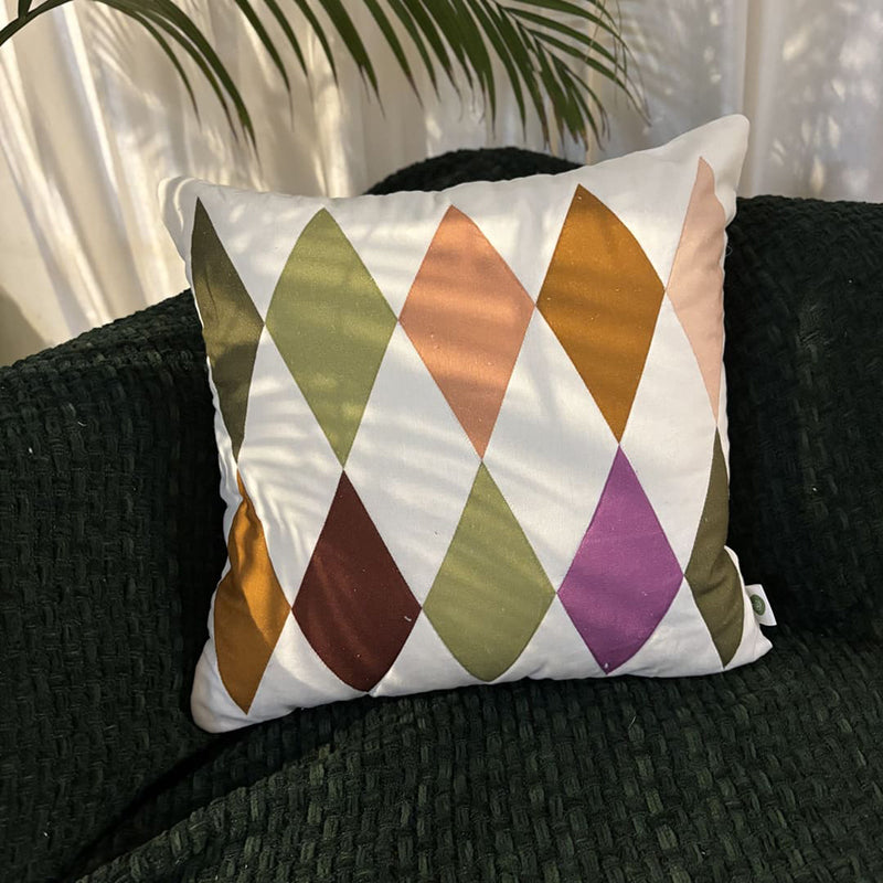 Argyle Cotton Cushion Cover