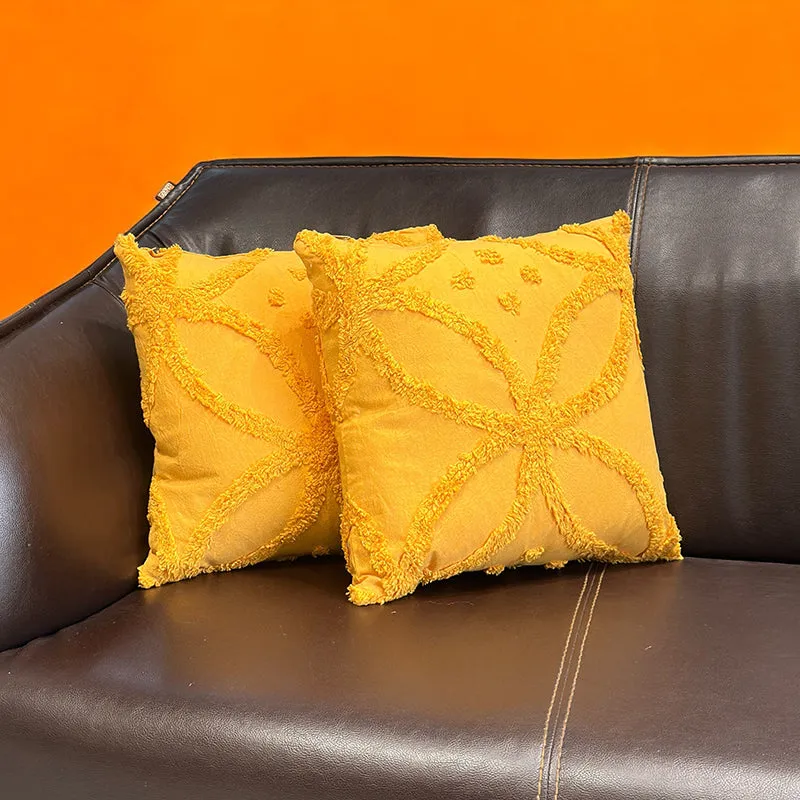 Kata Tufted Cover (Yellow) - Set Of Two media 2