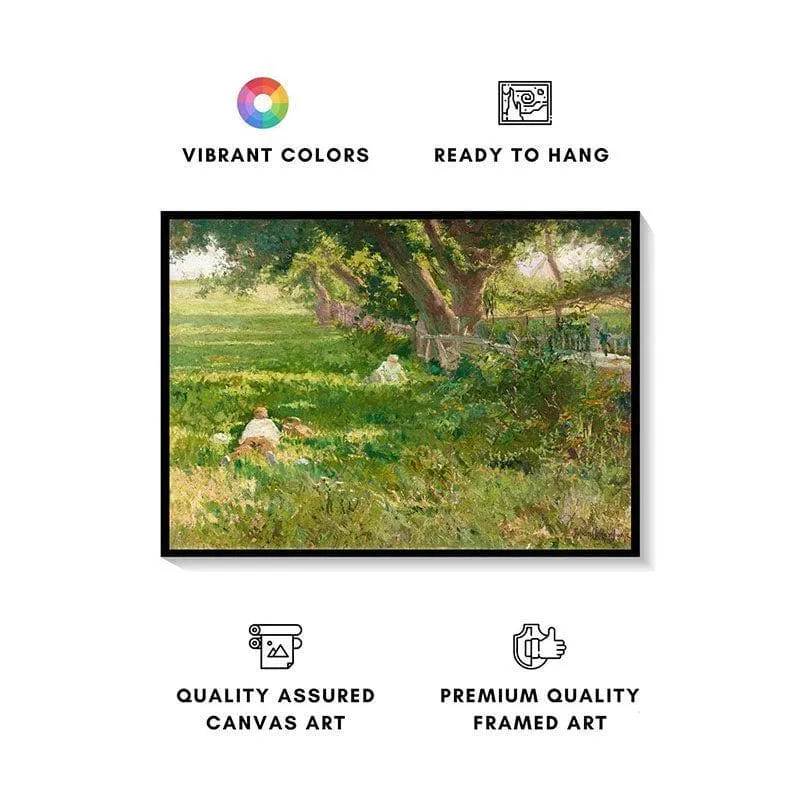 Springtime Canvas Painting - Black Frame media 4