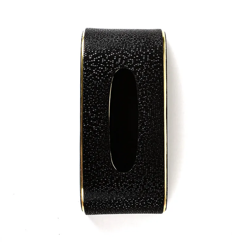 Tisquo Curve Faux Leather Tissue Box - Black media 5