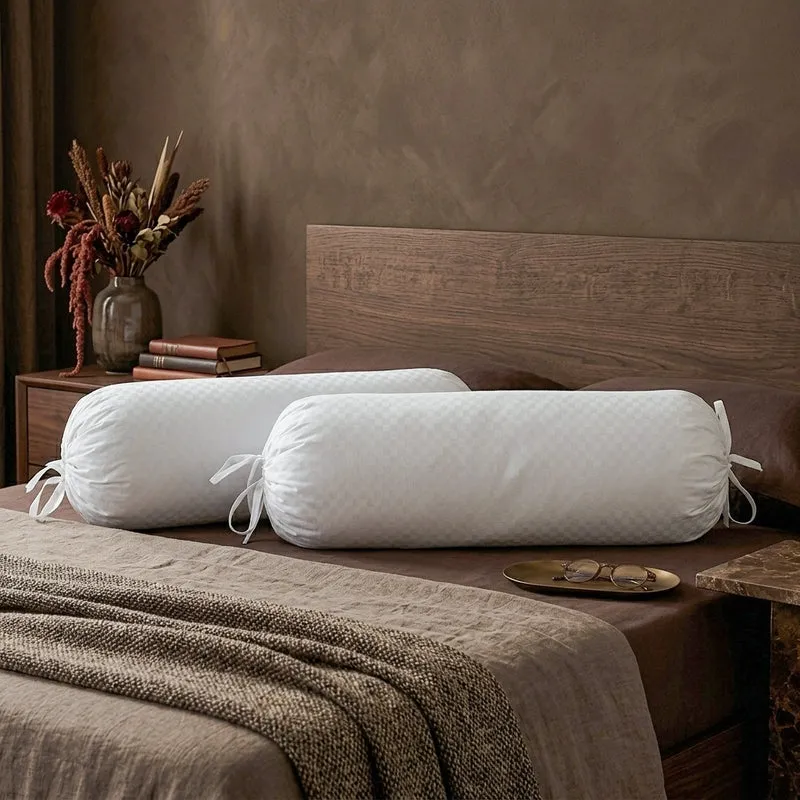 Swayam White Comfort Bolster Cover - Set Of Two media 4