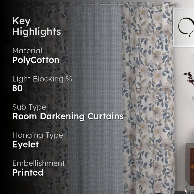Petal Whisper Haven Curtains - Set of Three media 2