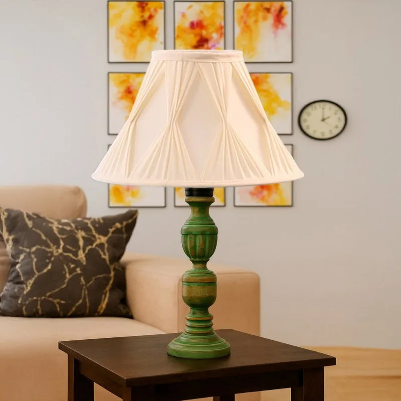 Arvello Vela Wooden Table Lamp - Ivory media 4