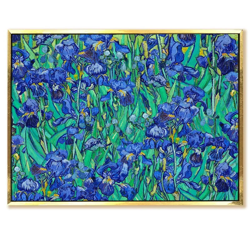 Indigo Garden Canvas Wall Painting With Frame media 3