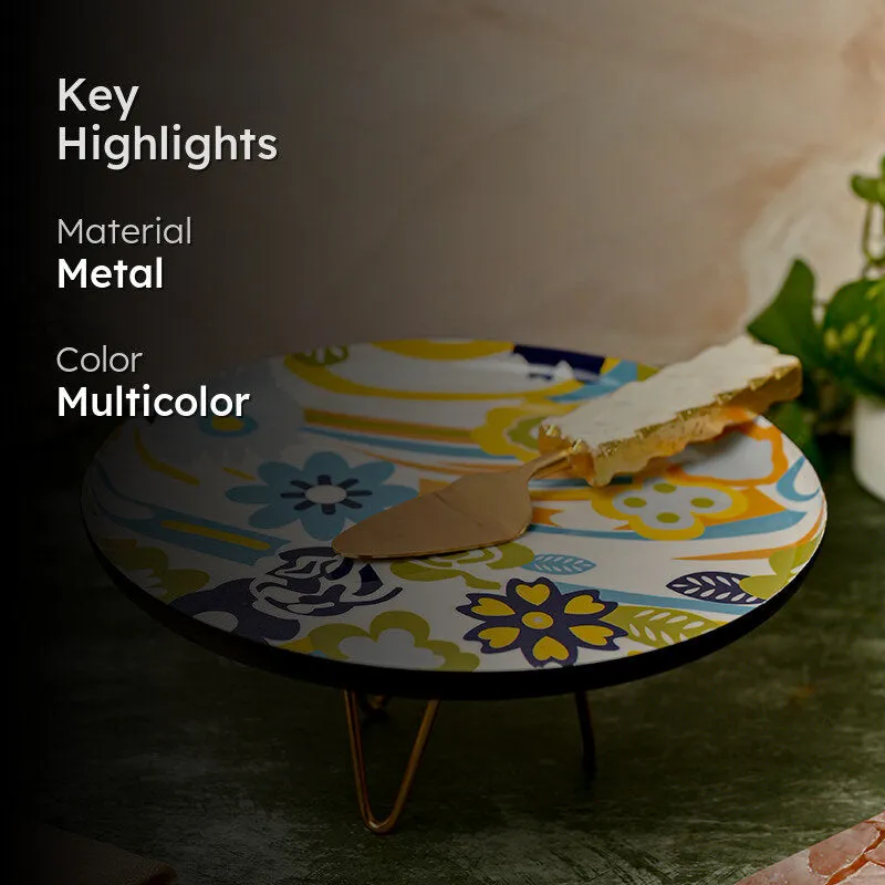 Ima Floral Metal Cake Stand media 2