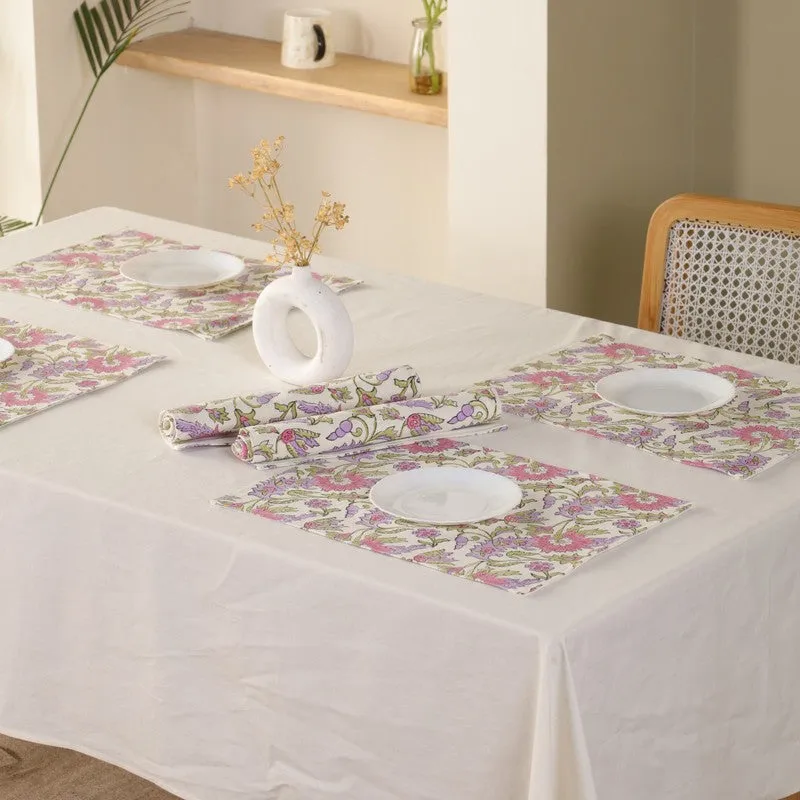 Botanical Bliss Canvas Table Mats - Set Of Four media 8