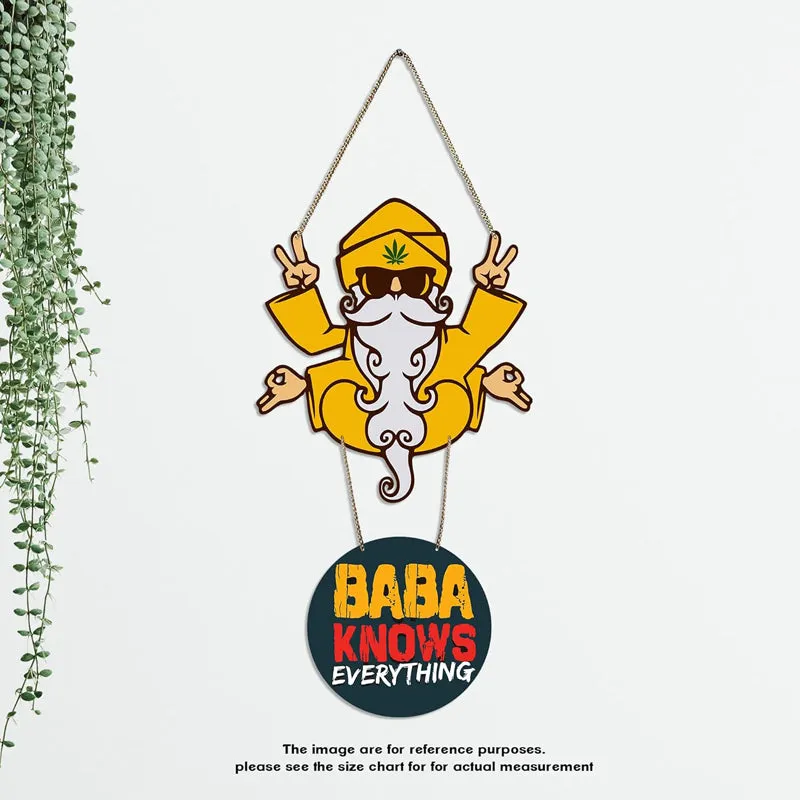 Baba Knows Polyester & MDF Wall Hanging media 5