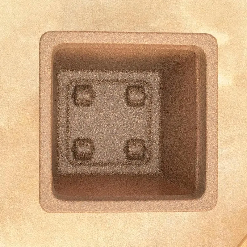 Ugaoo Barca Square Medium Planter - Sand media 6