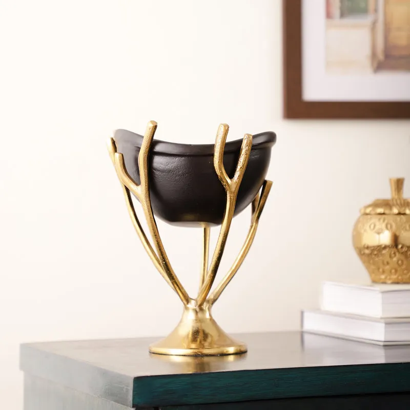 Vine Nest Accent Bowl - Black media 1