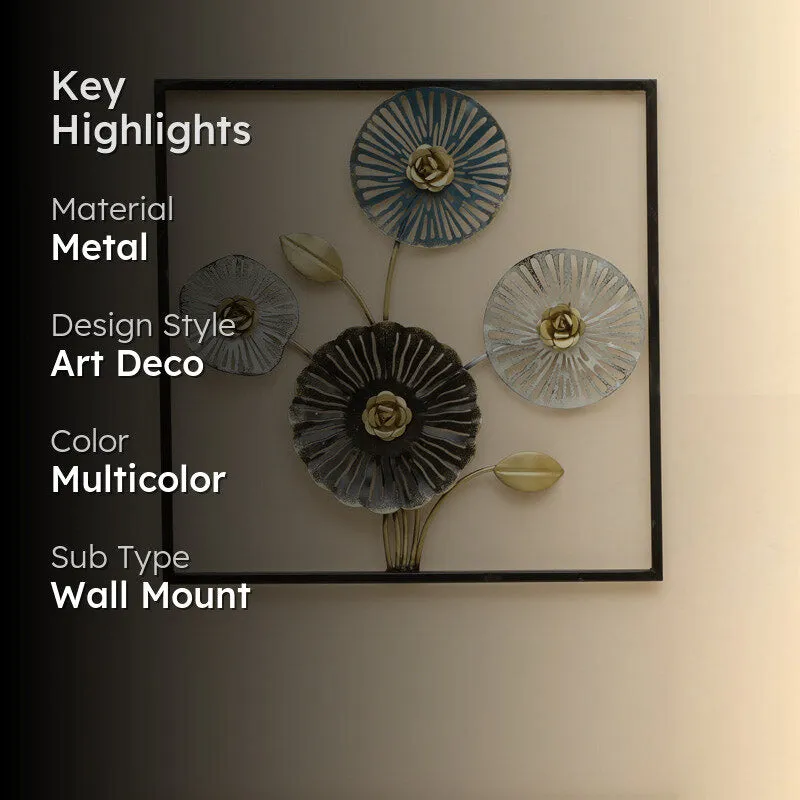 Lana Floral Metal Wall Accent media 2