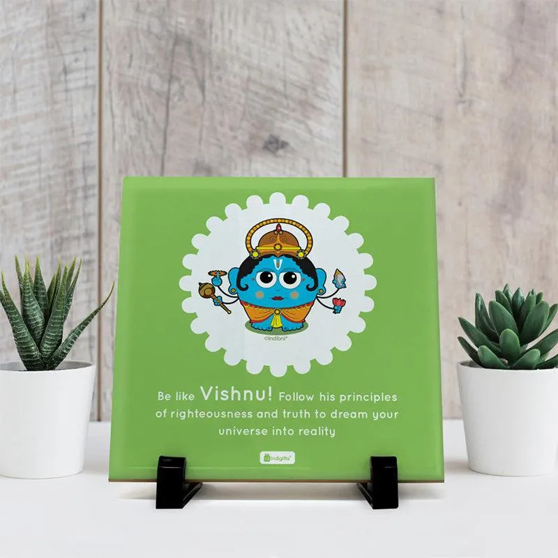 Whimsy Cute Vishnu Motivational Showpiece media 1