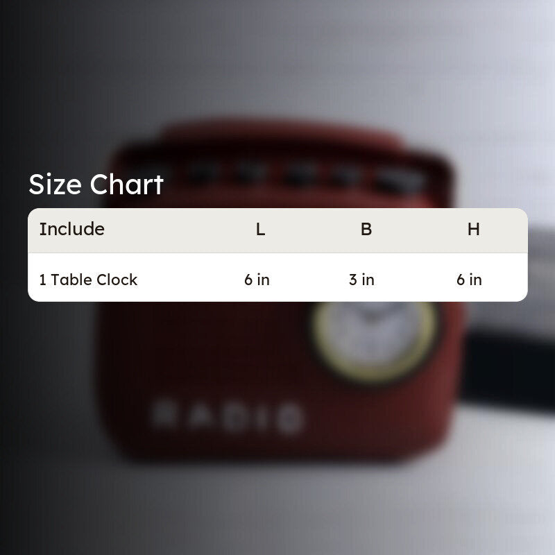 Radio Cheer Clock - Red media 6