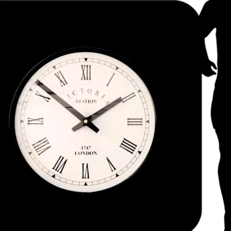 Runner Steel Analog Wall Clock - Black media 5