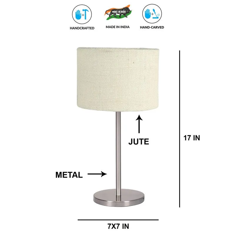 Noctra Ilya Glow Metal Table Lamp - White media 8