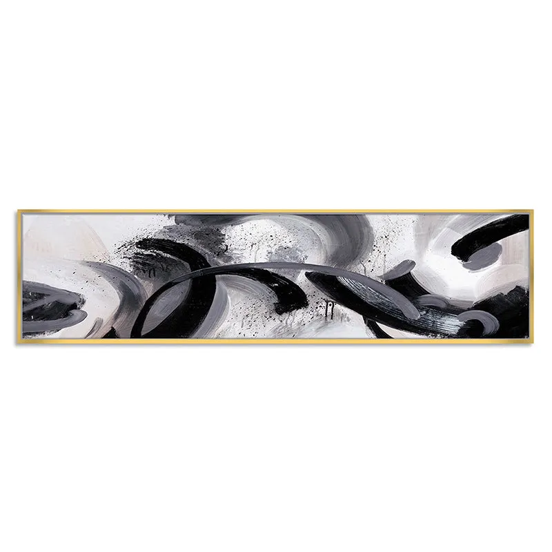 Ink Swirls Canvas Wall Art media 2