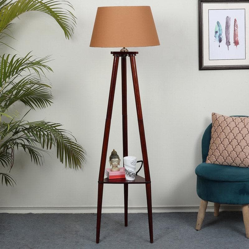 Eartha Bariso Floor Lamp With Shelf media 3
