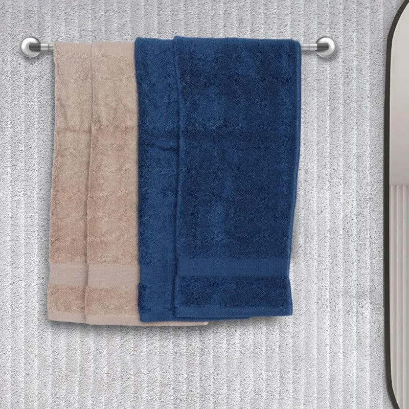 Miorah Hand Towel (Blue & Beige) - Set Of Four media 1