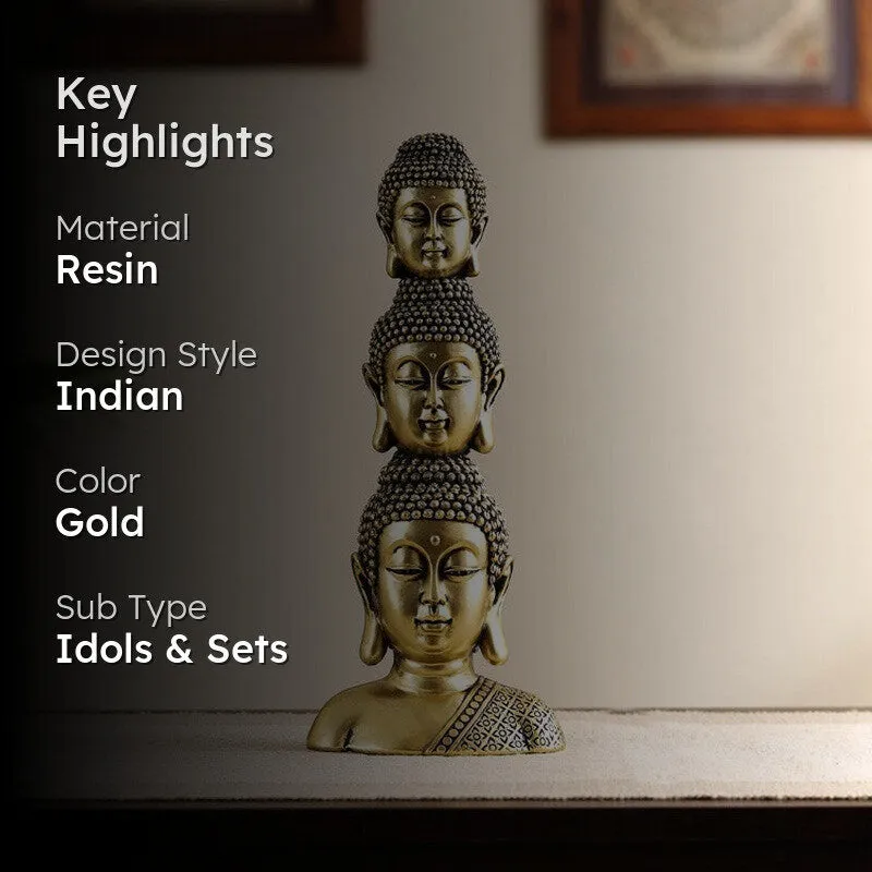 Ornate Buddha Showpiece media 2
