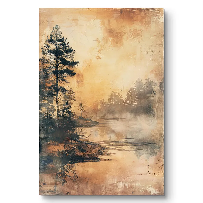 Misty Landscape Canas Wall Painting media 3