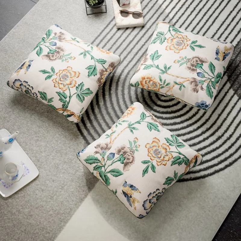 Floral Driftwood Cotton Cushion Covers - Set Of Three media 4