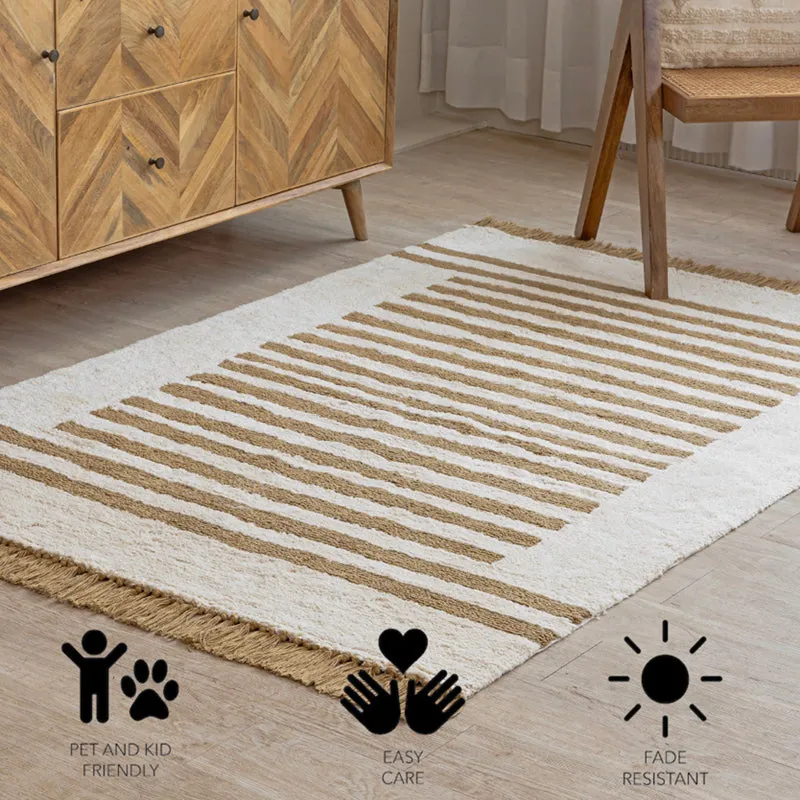 Striata Handwoven Cotton Rug media 7
