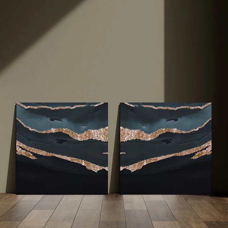 Stria Of Glitter Canvas Wall Art - Set Of Two media 7