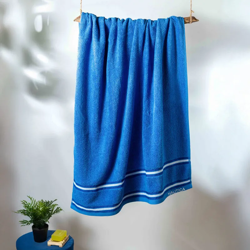 Nautica Dove Dual Down Bath Towel - Blue media 1