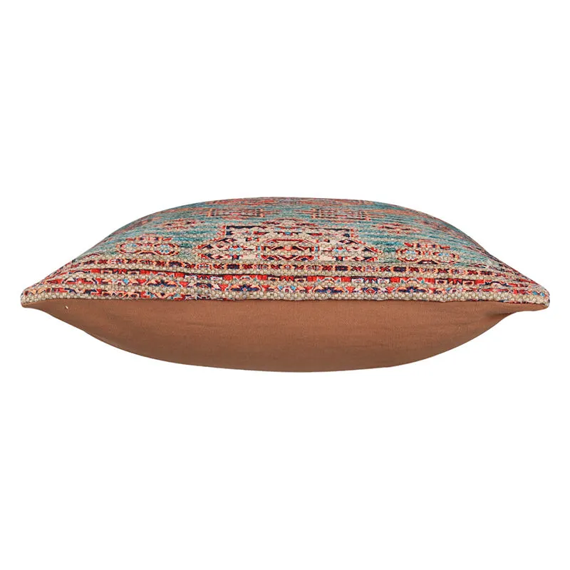 India Circus Weaver's Tale Tufted Cotton Cushion Cover - Set Of Two media 6