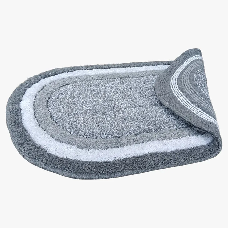 Trenza Cotton Bath Mat - Grey media 4