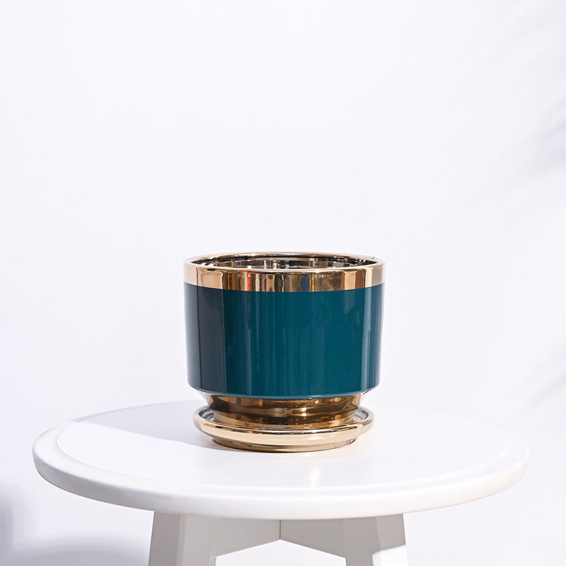 Ugaoo Athenian Ceramic Planter - Teal media 5