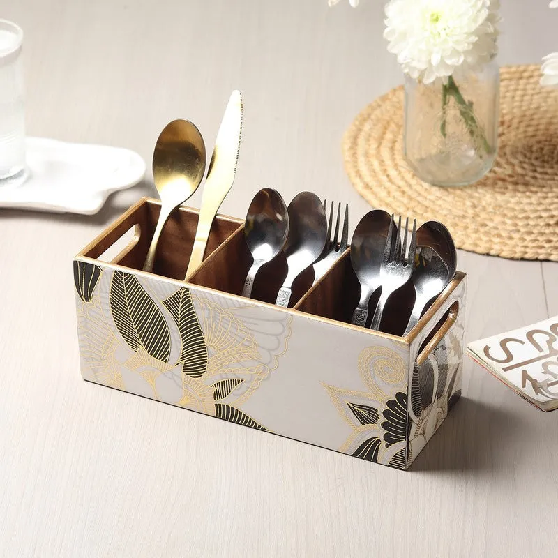 Yurex Wooden Cutlery Holder media 1