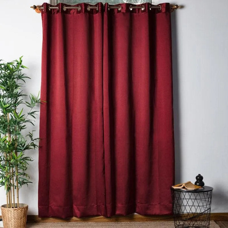 Swayam Maroon Castle Curtain media 1