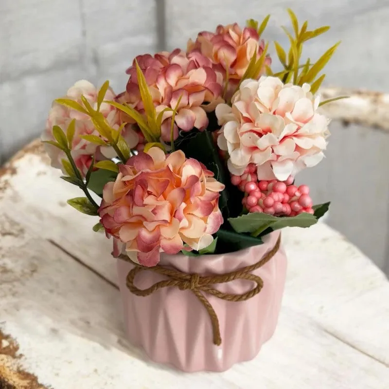 Faux Siya Artificial Flower With Pot media 3