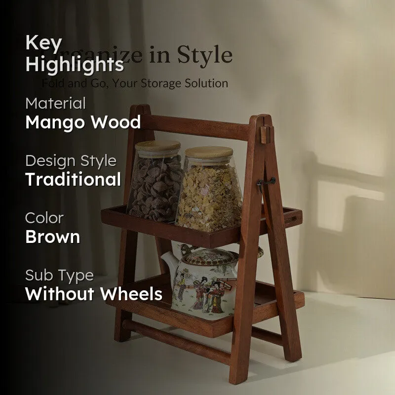 Mojo Wooden Double Decker Organizer media 2