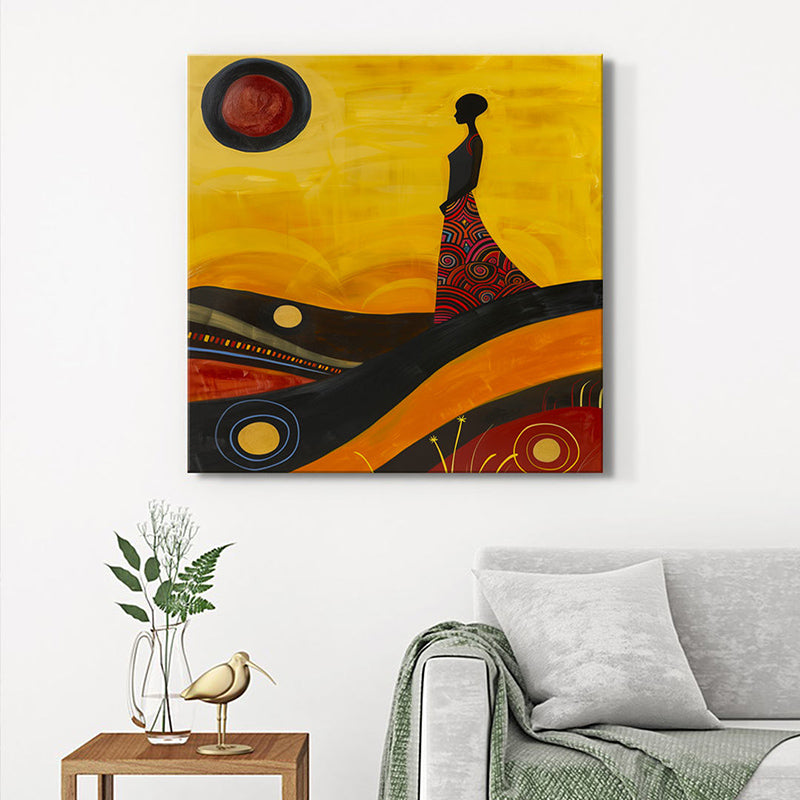 Naturalist Feminine Wall Painting