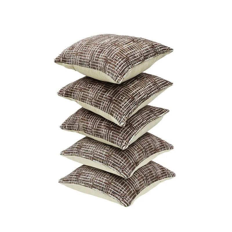GeoMirage Cushion Cover (Brown) - Set Of Five media 5